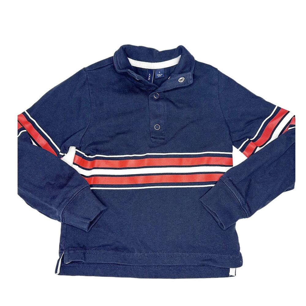 Janie and Jack Striped Jersey Pullover Size 4